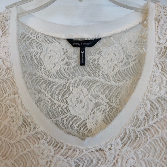 Daisy Fuentes cream knit dress - Picture 2 of 3